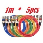 5PCS XLR Cable male to female DMX cable Audio Cable
