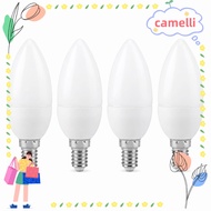 CAMELLI 4 Pack LED Candle Bulb, E14 B11 LED Bulb, Retro Style AC 85-265V 3W Flame Shape Candelabra L