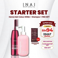 STARTER SET - 1X HENNA HAIR COLOUR + 1X HAIR CARE  INAI REPUBLIC