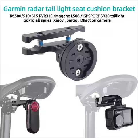 Adjustable Aluminum Alloy Saddle Bracket for Garmin Varia RTL515 Taillight Magene L508 GoPro DJI MTB