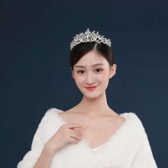 crown pengantin crown princess Silver Crown Headdress Princess Birthday Gift Atmospheric Performance