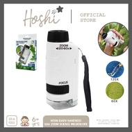 Hoshi Baby Handheld Science Microscope 120X Zoom, Science Experiment STEM Toy for Kids, 6Y+