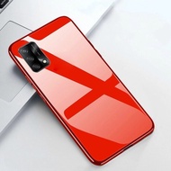 oppo a95 a74 case tempered glass camera protection casing a95 a74 - merah oppo a95