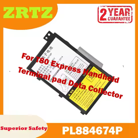 Reliable Power Source for T80 Express Handheld Terminal Pad Data Collector PL884674P 3.8v 4200mAh Ba