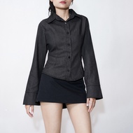 KEMEJA Cambly Women's Soft Jeans Shirt - Long Sleeve Shirt