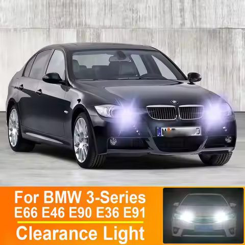 2Pcs LED Clearance Parking Lights W5W T10 For BMW 3-Series E66 E46 E90 E36 E91 Touring Compact Coupe