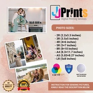 JJPRINTS Picture Size 2R, 3R, 4R, 5R, 6R, 8R, A4, A5 , High Quality Print, Matte/Rough Satin Paper