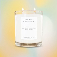 เทียนหอม กลิ่น Jo.L Lime Basil &amp; Mandarin 300g / Soy wax candle10.14 oz Double wick candle (45-55 hrs)