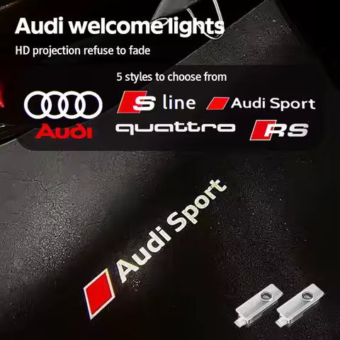 Car Door Lamp Projector Welcome Step Up Puddle Light For Audi S3 S4 S5 S6 S7 S Q3 Q5 Q7 Quattro A3 A