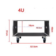 4U Flight Case Cabinet Power Amplifier Rack Procase No door