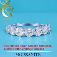 XICLONG 7ct Real Moissanite Ring with GRA Certificate Luxury Diamond Engagement Ring In S925 Sterlin