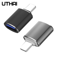 UTHAI C56 Lightning To USB3.0อะแดปเตอร์ Usb เครื่องอ่านการ์ดเชื่อมต่อแฟลชไดรฟ์เมาส์คีย์บอร์ดกล้องสำหรับ iPhone 7 8 11 X IOS13 18
