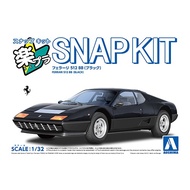 Aoshima The Snap Kit Ferrari 512 BB (Black) (Scale 1/32)