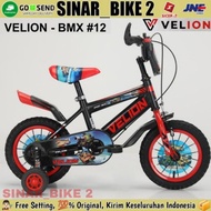 Sepeda Anak Laki BMX VELION Ukuran 12 Inch Usia 2-8 Tahun