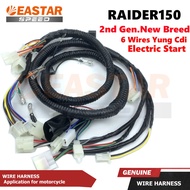 RAIDER150 WIRE HARNESS (2nd Gen./New Breed)(Electric Start/6 Wires Yung Cdi)
