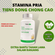 " UBAT KUAT LELAKI " Tahan Lama Untuk Lelaki Sex Besar Panjang Zakar Tegang herbal Lulus KKM Perangsang Nafsu Sex Original Murah Tiens Tianshi Paket B 40 Capsules Dong Chong Cao