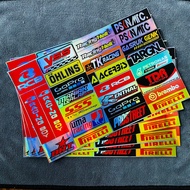 RAINBOW HOLOGRAM RACING STICKERS 27-33PCS | MOTORCYCLE STICKERS | HELMET STICKERS, STICKER pack, hel