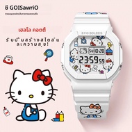 ต้นฉบับ ZGO x Sanrio Hello Kitty นาฬิกาอิเล็กทรอนิกส์กีฬานาฬิกาข้อมือ 50M กันน้ํา TPU สายนาฬิกา Chro