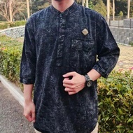 MEN'S CLOTHES PREMIUM KURTA JEANS IMPORTED DENIM SANDWASH BLACK SML XL XXL NEWEST TRENDY QUALITY L0I