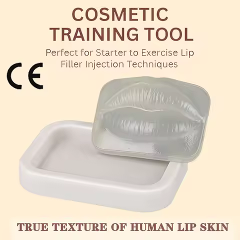 Transparent Lip Practice Model For Aesthetic Tattoo Hyaluronic Acid Filler Injection Training Tool