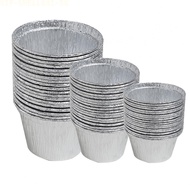 Premium Tin Foil Cups for Air Fryers and Ovens Ideal for Baking Desserts 50 Pack