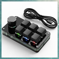 M7(OAKF) Programming Macro Custom Knob Keyboard 6 Key Copy Paste Mini Button Photoshop Gaming Keypad