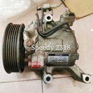 Compressor aircond PASSO original DENSO JAPAN sesuai utk MYVI2004 - 2011(halfcut condition)HARI NI PAYMENT HARI NI POST