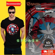 Captain America Adult Men's T-Shirt Rhymes Premium Captain America Superhero Men's Top