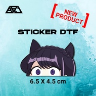 STICKER STICKER DTF PREMIUM JDM ANIME KOMI SAN NGINTIP KOMI SAN PEEK