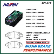 Honda City SEL Jazz GD brake pad front racing Nissin Japan