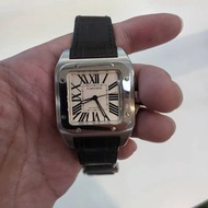 『已交流』卡地亞 Santos 100 de 山度士 經典 羅馬數字時標 CARTIER W20106X8 中型款 36mm