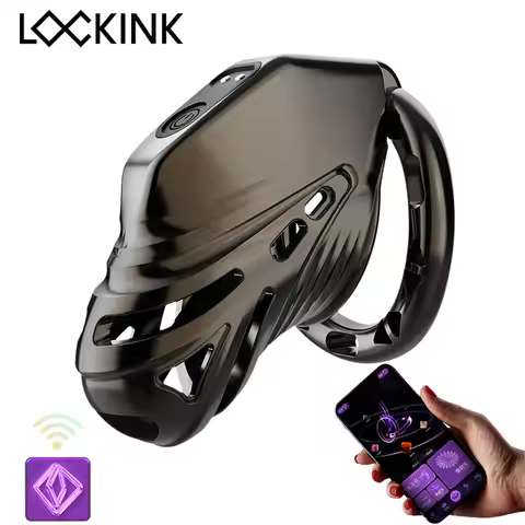 2025 New Electric Shock Chastity Cage Remote App Control Cock Cage with 4 Sizes Rings Urethral Plug 