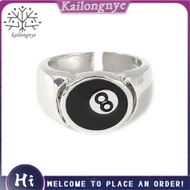 Pool Ball Ring Adjustable Number Black 8 Eight Pool Billiard Ring, for Pool Lovers