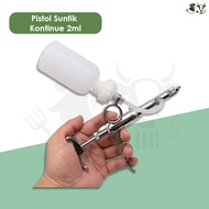 2ml Chicken Vaccine Syringe – Automatic Stainless Steel Syringe, 2 Bottles