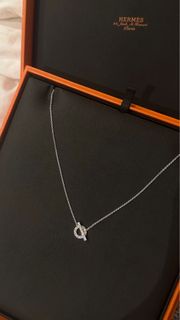 Hermes Finesse Necklace 小Q 白金項鍊 全新