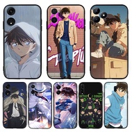 【A+8】Cartoon boy Detective Conan for OPPO A57E A58 A58X A59F1s A60 A74 A76 A77F3 A78 A79 TPU black s