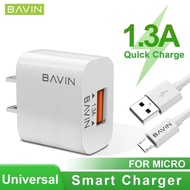 BAVIN PC515 Fast Charger Mini Universal Charger Quick Charger for Micro / iPhone / Type-C