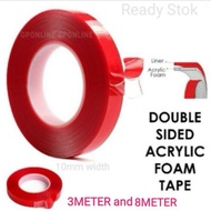 Double Sided Acrylic Foam Tape Transparent / Transparent Double Side Tape 3M