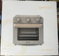 全新未開Gemini GAO18BG 2合1 空氣炸鍋焗爐雙層玻璃氣炸焗爐 18升 燕麥色  $500