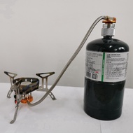 (WUSG) 2X Camping Stove Adapter 1LB Propane Small Tank Input and A Lindal Valve EN417 Output Cylinde