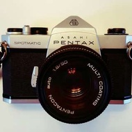 Pentax Spotmatic + Pentacon Auto 50/1.8 共兩件一套