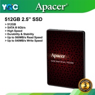 Apacer 2.5" SATA III SSD For Notebook / PC Desktop / Laptop (512GB, 2.5") AS350X