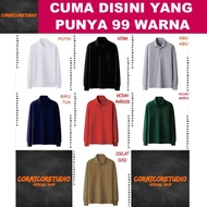 99 COLORS CORATCORETUDIO T-Shirt Men'sPOLO Pollo Shirt Women'sWanita Unisex CollarPOLOS Long Sleeve 