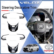 Toyota Veloz 2022 Steering Cover Trim Carbon Fiber Veloz 2022 Accessories Aksesori