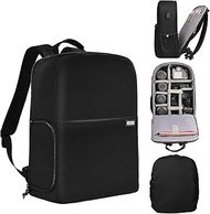 CADeN Camera Backpack Bag with USB Charging Port 15.6" Laptop Compartment, Waterproof Large Camera Case for DSLR SLR Mirrorless Cameras, Compatible for Sony Canon Nikon Camera and Lens Tripod Gears