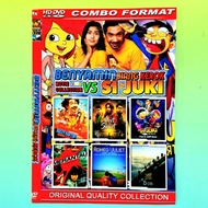 COLLECTION CASSETTE OF 6 INDONESIAN MIXED MOVIES OF JUKI MOVIES - BENEMIN MOVIES - ROMEO JULIET MOVI