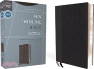 1069.Niv, Thinline Bible, Compact, Leathersoft, Black/Gray, Red Letter, Comfort Print