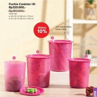 tupperware fuchia canister (4) toples tupperware isi 4