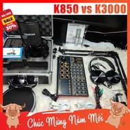 [ Phiên Bản Mới Nhất 2024 ] Trọn Bộ Combo Micro K850 + SoundCard K3000 + Full Phụ Kiện Livestream Ka
