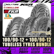 TAYAR DURO,FKR,DELI/SWALLOW,CAMEL 2x 100/90-12 FOR KAWASAKI KSR110 PRO